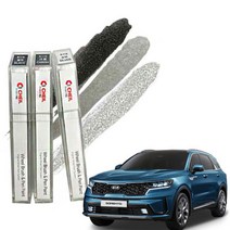 BK자동차휠붓펜 쏘렌토MQ4 휠도색 제일 휠페인트 휠복원, 블랙휠붓펜+사포