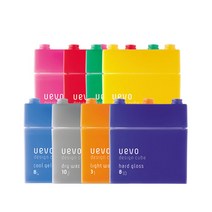 데미 우에보 디자인 큐브왁스 8종 80g, 주황-라이트왁스