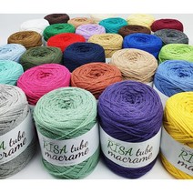 [니트펫] 리사 튜브 마크라메(Risa tube Macrame) / 소품실 가방실 마크라메실 - 구매 금액대별 사은품 증정/ 10개 구매 시 1개 더 행사, 13. 차콜