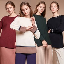 로코엘라 로코엘라 카트린 세미홀가 니트 4종택1