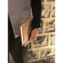 A5 6공 월넛 다이어리, 골드30, 미색