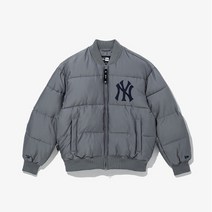 뉴에라MLB 페더리스 뉴욕 양키스 다운 재킷 그레이 13338674, 없음
