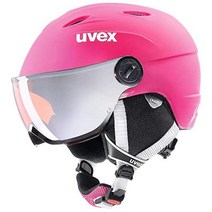 Uvex 유벡스 주니어 바이저 프로바이저 스키 헬멧 키즈 핑크, 54-56cm