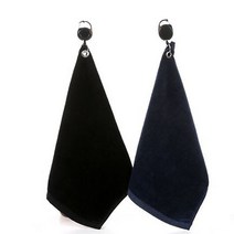 osshop 골프공 수건 타올 미니 극세사 볼 클리너, 자동릴고리 (고급형)