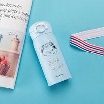 미니전기포트 휴대용 여행용 커피포트 차량용 캠핑용 해외여행용 usb 텀블러 포트 만화 고양이 스테인레스, 02 파란_01 350ml