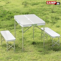 CAMPM 캠핑 테이블 좌식 높이조절 접이식 용품 야외 일체형 미니 알루미늄 폴딩 휴대용 식탁 보조 이동식 낚시 좌판 간이 캠핑테이블 초경량 90*66*70, 8829X 캠핑테이블(장의자)