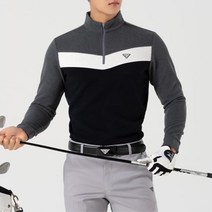 남성 니트 하프집업 겨울 골프 티셔츠 아버지선물 골프셔츠 긴팔티셔츠
