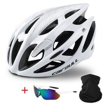 cairbull mtb Bicycle helmet ultralight mountain road bike helmets for man 여성 일체형 사이클링 헬멧 capcete cyc, m 52-58cm, 흰색 2