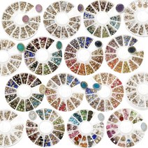 [안산뷰티모아] 16종 뾰족스톤 V컷 12칸세트 브이컷 옥탄트 (수량구매 대환영), 1세트, [NO2.5mm-2]12칸