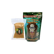The Original Bag of Poo Sasquatch Poop (Brown Cotton Candy) for Novelty Poop Gag Gifts 참신한 똥 개그 선물을, 1
