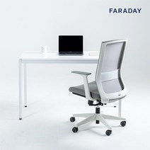 패러데이 철제 컴퓨터 책상 1인용책상 조립식, 블랙