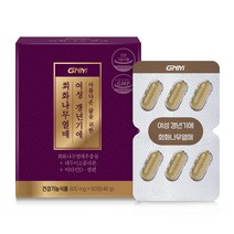 GNM 여성 갱년기에 회화나무열매 / 대두이소플라본 뼈건강 비타민D 셀레늄, 60정, 1박스