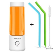 핸드스퀴저 레몬착즙기 과즙쥬서기 미니 휴대용 과즙 기계 오렌지 usb 전기 믹서 과일 스무디 블렌더 기계 개인 푸드 프로세서 메이커 주스 추출기, 빨대와 붓으로, 협력사
