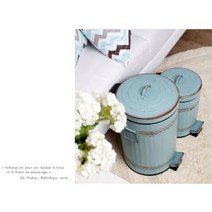 철제 빈티지 신혼집 예쁜 패달쓰레기통 집들이선물, 1개, 상세페이지 참조