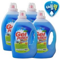 겔 펀치 딥크린 3100ml X 4개 액체세제, 4개입