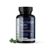thyrosurge elite 여성과 남성을 위한 갑상선 지원 보조제 요오드와 ashwagandha가 함유된 에너지 및 신진대사 촉진제 기분 지원 보조제 60개의 젤리 - rx