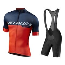 스페셜라이즈드 전기자전거 녹색 사이클링 저지 2023 팀 자전거 짧은 소매 의류 Maillot 빕 반바지 남성 세트 145213, M, Summer Cycling set 11