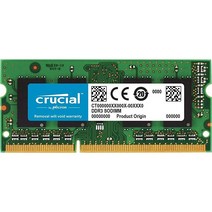Crucial 4G 램 싱글 DDR3/DDR3L 1866 MT/s (PC3-14900) 204핀 메모리