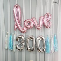 재미제이 심플 기념일 태슬풍선세트 백일 이백일 삼백일 홈스냅 셀프촬영, 1set, 03.쿨실버_600