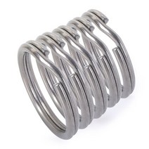 백패킹온도계 나침반 Boundless Voyage-티타늄 열쇠 고리 스플릿 링 열쇠 고리 5-10-20 개 커트러리 휘, 01 5 pcs