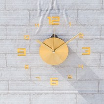 오블롱 크리스탈 무소음 인테리어 벽시계 투명 경량, 실버