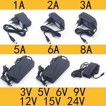 무선청소기 충전기 청소기 부품 배터리 AC 110-240V DC 3V 5V 6V 9V 12V 15V 24V 0.5A 1A 2A 3A 5A 6A 8A, 3A_US Plug_3V