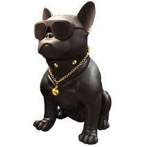 스타일 불독스피커 프렌치 블루투스 자르 대형에어팟 강아지, 화이트, 대형