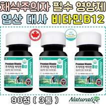 채식주의자 필수 영양소 섭취 영양제 비타민B12 추천 다이어트식단 영양섭취 보충제 무첨가제 단일성분 코발라민 목넘김 쉬운 초소형 프리미엄 비타민제 20대 30대 40대 50대 60대 성인 남자 여자 온가족