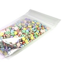 식품용 투명 스탠드형 지퍼백 180 x 260 mm, 100개