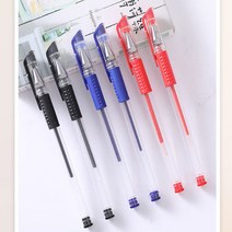 저가형 사무용 볼펜 젤 중성펜 0.5mm, 흑색