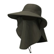 [큰수영모자] 민코 자외선 차단 모자, 다크그레이