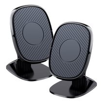 믿추 차량용 마그네틱 태블릿 핸드폰 자석 거치대 [강력 네오디뮴자석 6개], 2개, 블랙 숏바디