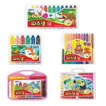 아모스 파스넷 유아용 크레파스, 12색