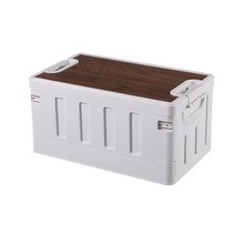 urkoteer 접이식 보관함 야외 캠핑 홈 보관함, 넓은, 갈색