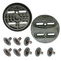 스노우보드바인딩부품 스노우보드바인딩 버튼바인딩 스노우 보드 바인딩 디스크 블랙 예비 부품 마운팅 플, 01 Diameter 104mm