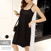 도오빠 여성 원피스 민소매 미니 나시 캐미솔 뷔스티에 라운드넥 유럽 스타일 빅사이즈 집순이 홈웨어 집콕룩 루즈핏 여름 바캉스룩 중년 패션 캐주얼 국내배송 여자원피스