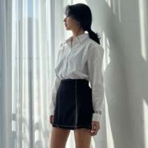 투디 르네 투버튼 코튼 셔츠 블라우스