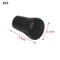 동계용 등산스틱 1Pcs 블랙 노르딕 워킹 폴 트렉 텔레스코픽 Alpenstock Crutch 스틱 야외 하이킹 액세서리, [02] 2