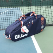 윌슨 롤랑가로스 프랑스오픈 투어백 테니스 가방, 블루 6팩