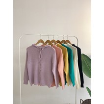 허니제이 / 색감맛집 하찌 니트 후드 가디건(6color)
