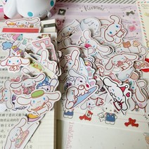 50100장스티커 쿠로미추이손지장캐릭터워터마이멜로디본, 시나모롤100매 A타입+B타입