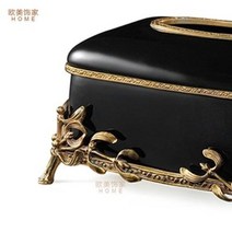 귀금속 케이스 보관함 유럽식 미국식 클래식 도자기와 구리 세팅 럭셔리 빌라 티슈박스, 01 1