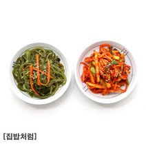 [집밥처럼 미역줄기볶음+도라지오이무침 2종세트] 간편한 매일 상차림 엄마 손맛 가정식 수제 밑반찬, 도라지오이무침150g+미역줄기볶음130g, 1세트