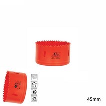디앤씨공작소 바이메탈 홀쏘 홀컷터 홀쇼 45MM 철판홀스 컵홀쏘 롱홀쏘, 1개