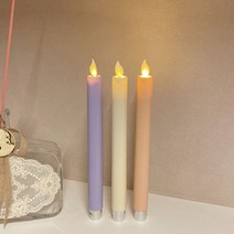 led 웨딩초 감성 긴 초 촛대 흔들리는 컬러 볼펜 전자 촛불 소품 3color, 리모컨추가구매 (리모컨만입니다)