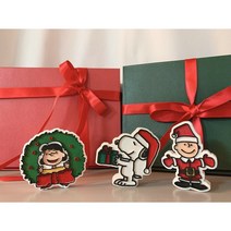 [라뮤즈캔들] ﻿크리스마스 스누피 ﻿찰리 루시 세트 차량용 석고방향제 리필오일 박스포장, 유칼립투스