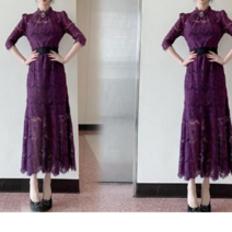 주리의옷방 연예인스타일 델루나 레이스 롱원피스