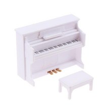 미니하우스 만들기 가구 diy 미너어쳐 만들기 인기! 1/12 인형집 미니 피아노 의자 포함 악기 모델 액세, 06 9x3.7x7cm