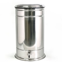 업소용 야외 페달 쓰레기통 대용량 휴지통 50L, 단품