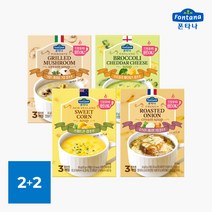 폰타나 컵수프 4개 골라담기(4종 택2) 분말 60g(20gx3봉), 3. 어니언 60g(20gx3봉) 2개_3. 어니언 6